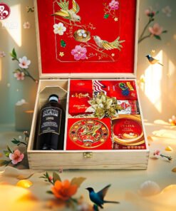 Hộp Quà Tết Xuân Như Ý Hộp Gỗ Đỏ 17