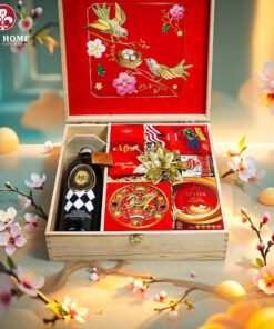 Hộp Quà Tết Xuân Như Ý Hộp Gỗ Đỏ 19