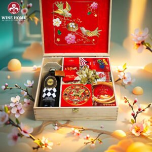 Hộp Quà Tết Xuân Như Ý Hộp Gỗ Đỏ 19