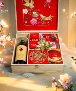 Hộp Quà Tết Xuân Như Ý Hộp Gỗ Đỏ 13