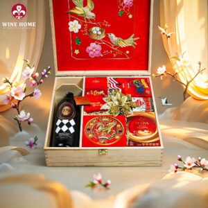 Hộp Quà Tết Xuân Như Ý Hộp Gỗ Đỏ 18