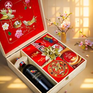 Hộp Quà Tết Xuân Như Ý Hộp Gỗ Đỏ 15
