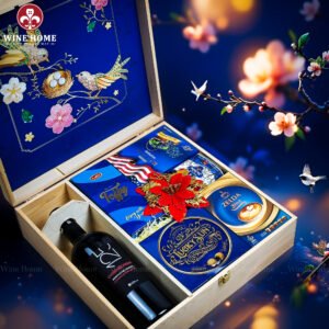 Hộp Quà Tết Xuân Như Ý Hộp Gỗ Blue 08