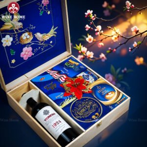 Hộp Quà Tết Xuân Như Ý Hộp Gỗ Blue 05