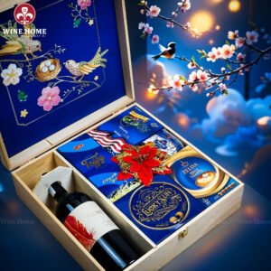 Hộp Quà Tết Xuân Như Ý Hộp Gỗ Blue 13