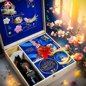 Hộp Quà Tết Xuân Như Ý Hộp Gỗ Blue 16