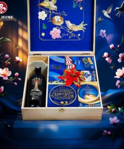 Hộp Quà Tết Xuân Như Ý Hộp Gỗ Blue 16