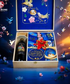Hộp Quà Tết Xuân Như Ý Hộp Gỗ Blue 14