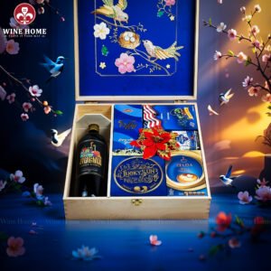 Hộp Quà Tết Xuân Như Ý Hộp Gỗ Blue 14