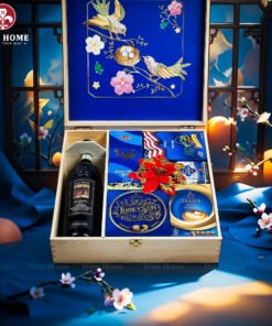 Hộp Quà Tết Xuân Như Ý Hộp Gỗ Blue 17