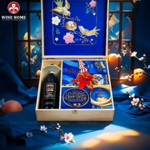 Hộp Quà Tết Xuân Như Ý Hộp Gỗ Blue 17