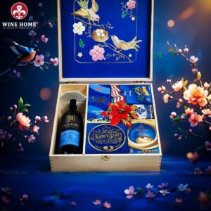 Hộp Quà Tết Xuân Như Ý Hộp Gỗ Blue 02