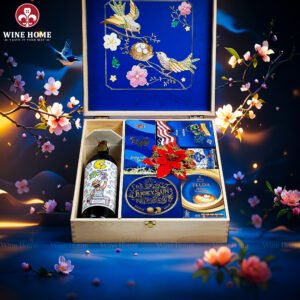 Hộp Quà Tết Xuân Như Ý Hộp Gỗ Blue 12