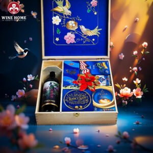 Hộp Quà Tết Xuân Như Ý Hộp Gỗ Blue 04