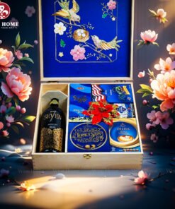 Hộp Quà Tết Xuân Như Ý Hộp Gỗ Blue 11