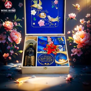 Hộp Quà Tết Xuân Như Ý Hộp Gỗ Blue 11