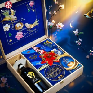 Hộp Quà Tết Xuân Như Ý Hộp Gỗ Blue 10