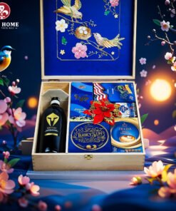 Hộp Quà Tết Xuân Như Ý Hộp Gỗ Blue 10
