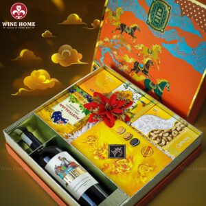 Hộp Quà Tết Mã Đáo Thành Công 08 | Quà Tết Cao Cấp Wine Home 2026 | Rượu Vang Wine Home Hộp Quà Tết Mã Đáo Thành Công 08