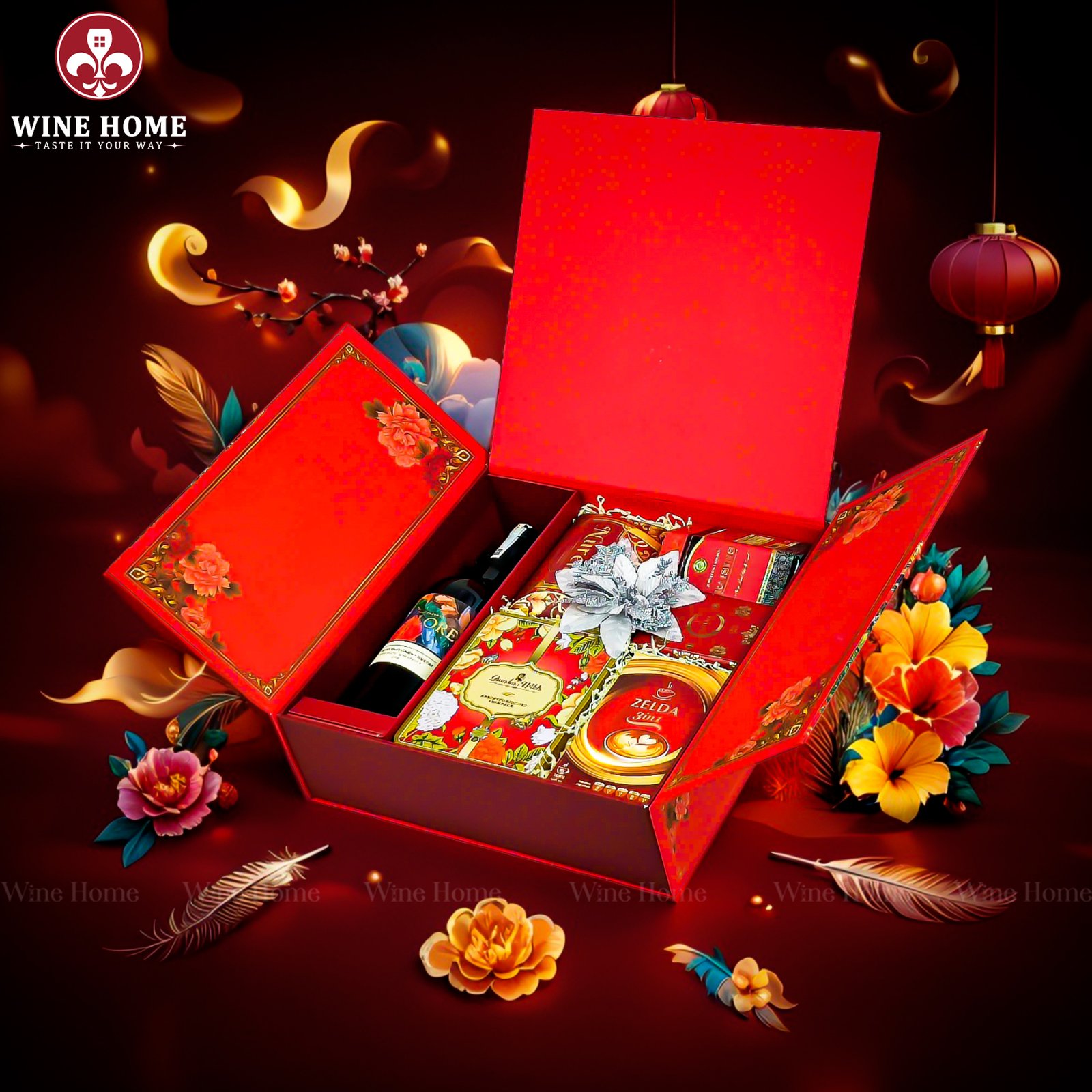 Hộp Quà Tết Phú Quý Đoàn Viên VIP 01 Hộp Quà Tết Phú Quý Đoàn Viên VIP 01