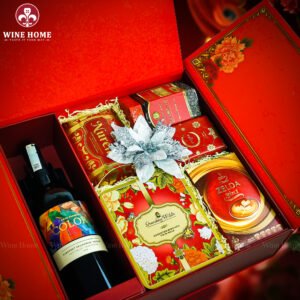 Hộp Quà Tết Phú Quý Đoàn Viên VIP 01 | Quà Tết Cao Cấp – Sang Trọng – Ý Nghĩa | Rượu Vang Wine Home Hộp Quà Tết Phú Quý Đoàn Viên VIP 01