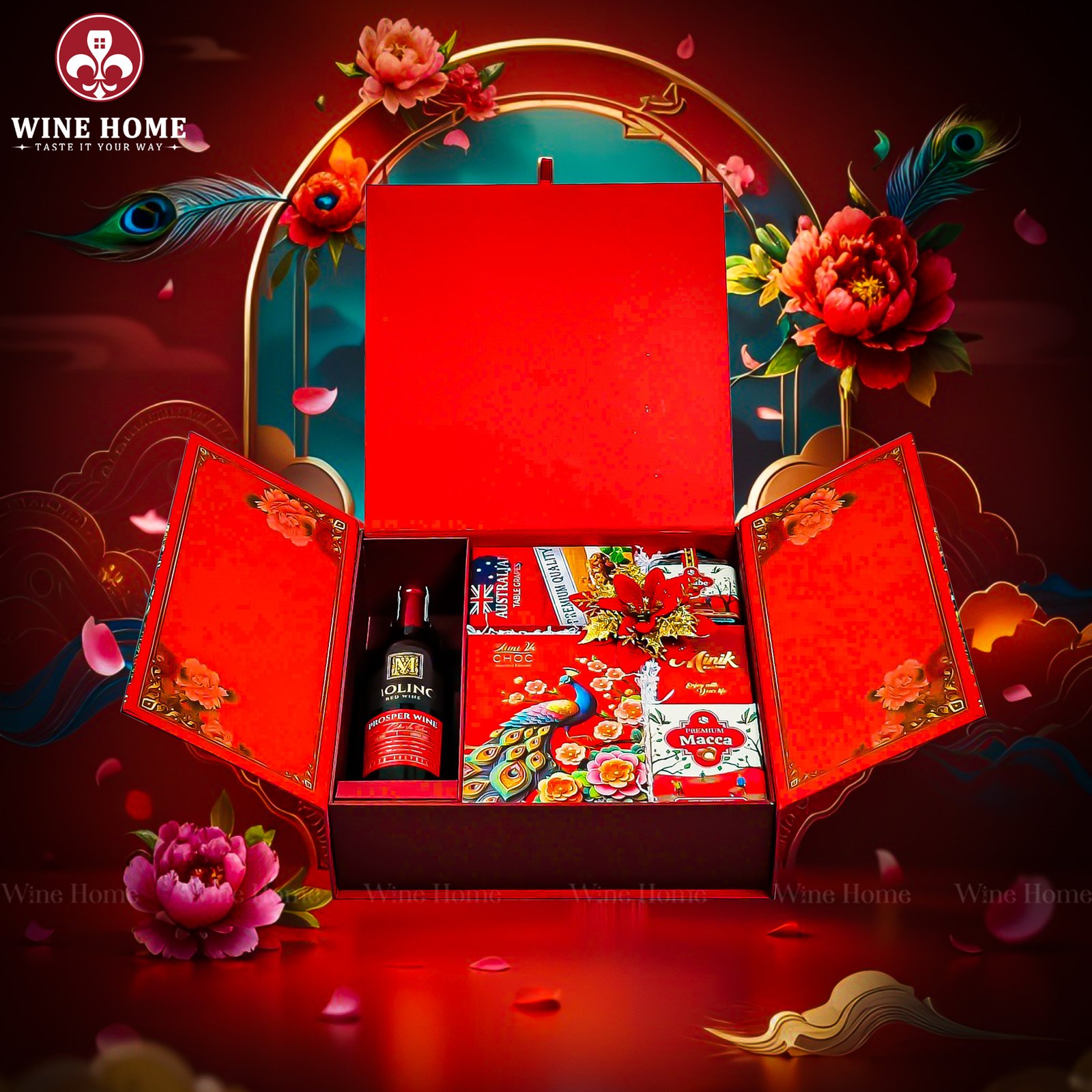 Hộp Quà Tết Phú Quý Đoàn Viên 02 Hộp Quà Tết Phú Quý Đoàn Viên 02