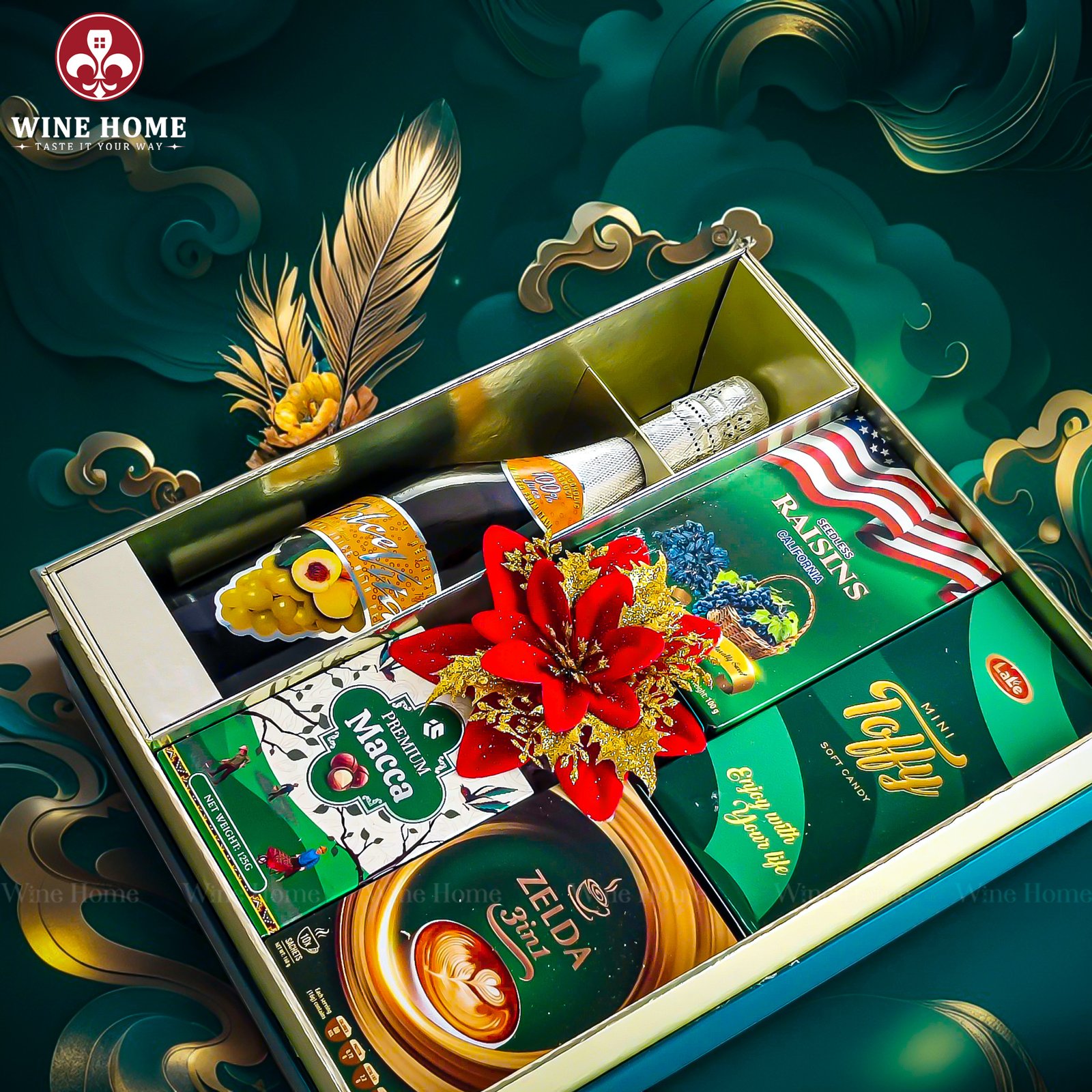 Hộp Quà Tết 2026 Tết Phú Quý 01 Hộp Quà Tết 2026 Tết Phú Quý 01