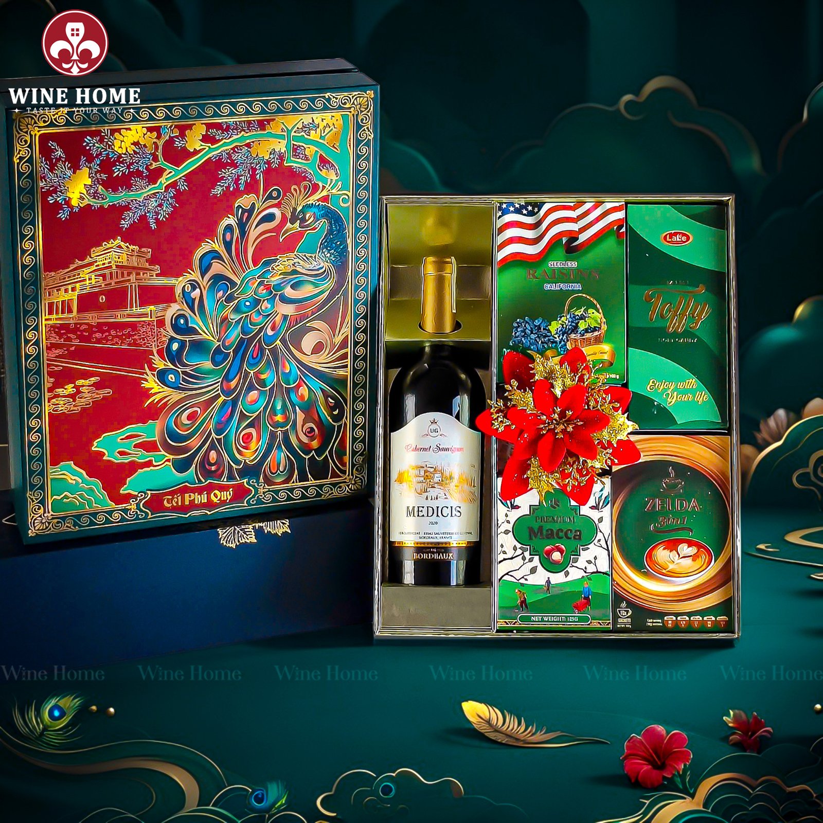 Hộp Quà Tết 2026 Tết Phú Quý 03 Hộp Quà Tết 2026 Tết Phú Quý 03