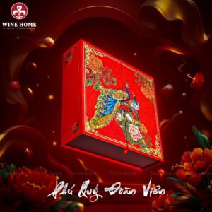 Hộp Quà Tết Phú Quý Đoàn Viên VIP 05 | Quà Tết Cao Cấp – Sang Trọng – Ý Nghĩa | Rượu Vang Wine Home Hộp Quà Tết Phú Quý Đoàn Viên VIP