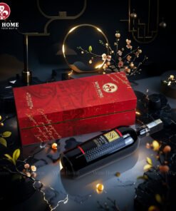 Hộp Quà Rượu Vang 1 Chai Hộp Đỏ Cao Cấp 06