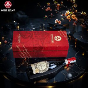 Hộp Quà Rượu Vang 1 Chai Hộp Đỏ Cao Cấp 04