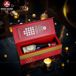 Hộp Quà Rượu Vang 1 Chai Hộp Đỏ Cao Cấp 04