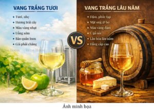 Vang Trắng Tươi Và Vang Trắng Lâu Năm – Hiểu Đúng Để Uống Đúng