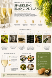 Phương Pháp Làm Rượu Sparkling Blanc de Blancs