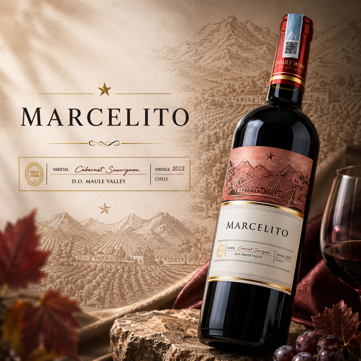 Rượu vang Chile Marcelito Cabernet Sauvignon – Vang đỏ đậm đà từ Central Valley | Rượu Vang Wine Home Rượu vang Chile Marcelito Cabernet Sauvignon – Vang đỏ đậm đà từ Central Valley