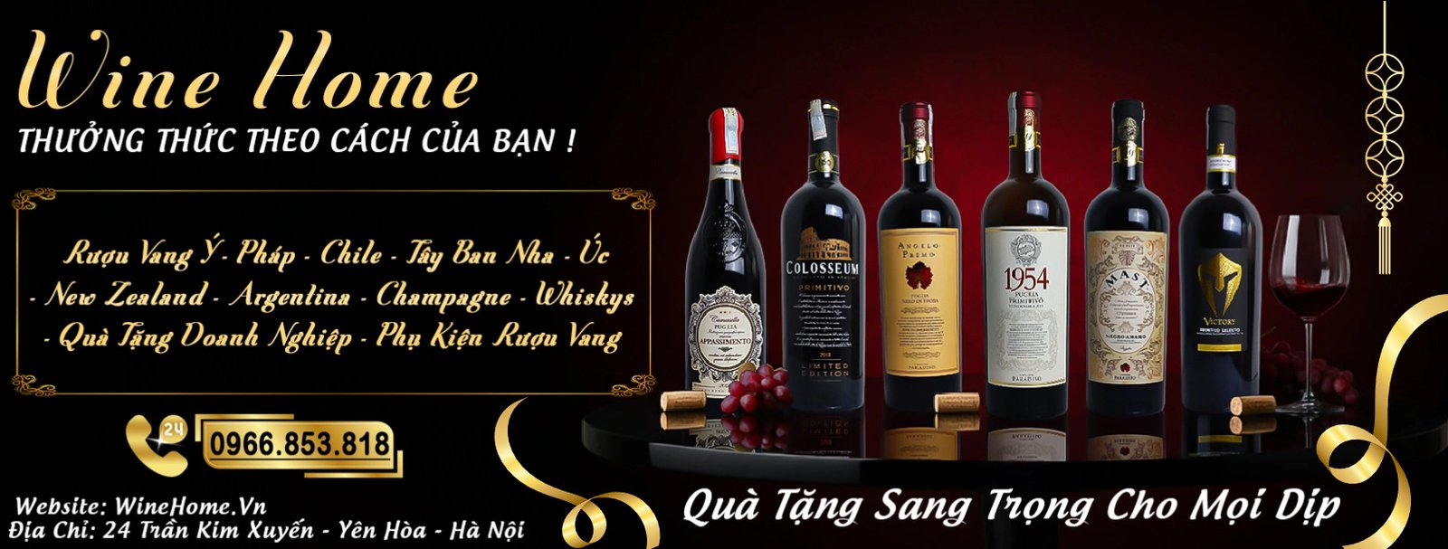 Rượu Vang Nhập Khẩu Chính Hãng – Giá Tốt 2026 | WineHome