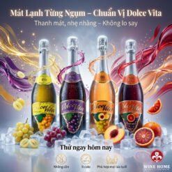 DolceVita Grape Juice White Peach – Nước ép nho không cồn vị đào cao cấp từ Ý | Rượu Vang Wine Home Mát Lạnh Từng Ngụm – Khám Phá Dolce Vita Không Cồn Chuẩn Vị Ý