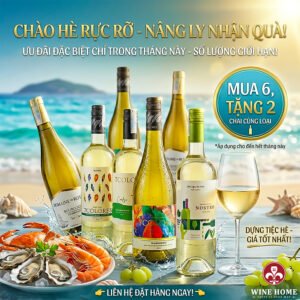 Chào Hè Rực Rỡ – Mua 6 Tặng 2 Rượu Vang Trắng Chính Hãng
