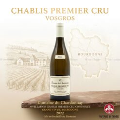 Chablis Premier Cru Vosgros 2022 Domaine du Chardonnay – Vang trắng Burgundy cao cấp | Rượu Vang Wine Home Chablis Premier Cru Vosgros 2022 Domaine du Chardonnay