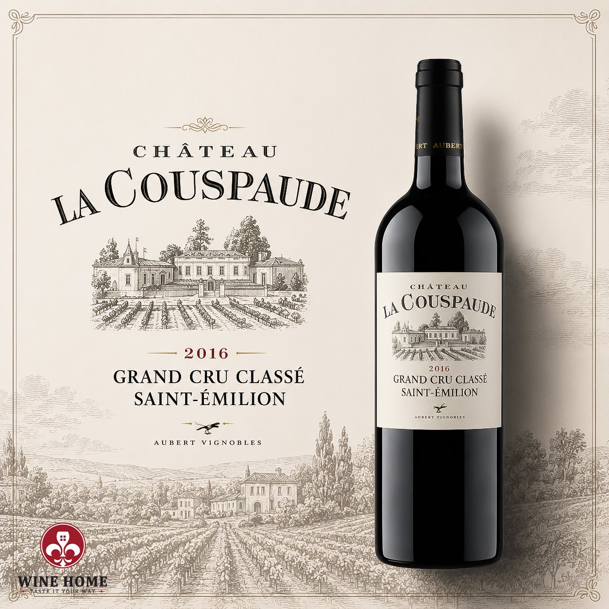 Rượu Vang Pháp Château La Couspaude 2016 Grand Cru Classé Saint-Émilion | Rượu Vang Wine Home Château La Couspaude 2016 Grand Cru Classé – Kiệt Tác Vang Pháp Cao Cấp Từ Saint-Émilion