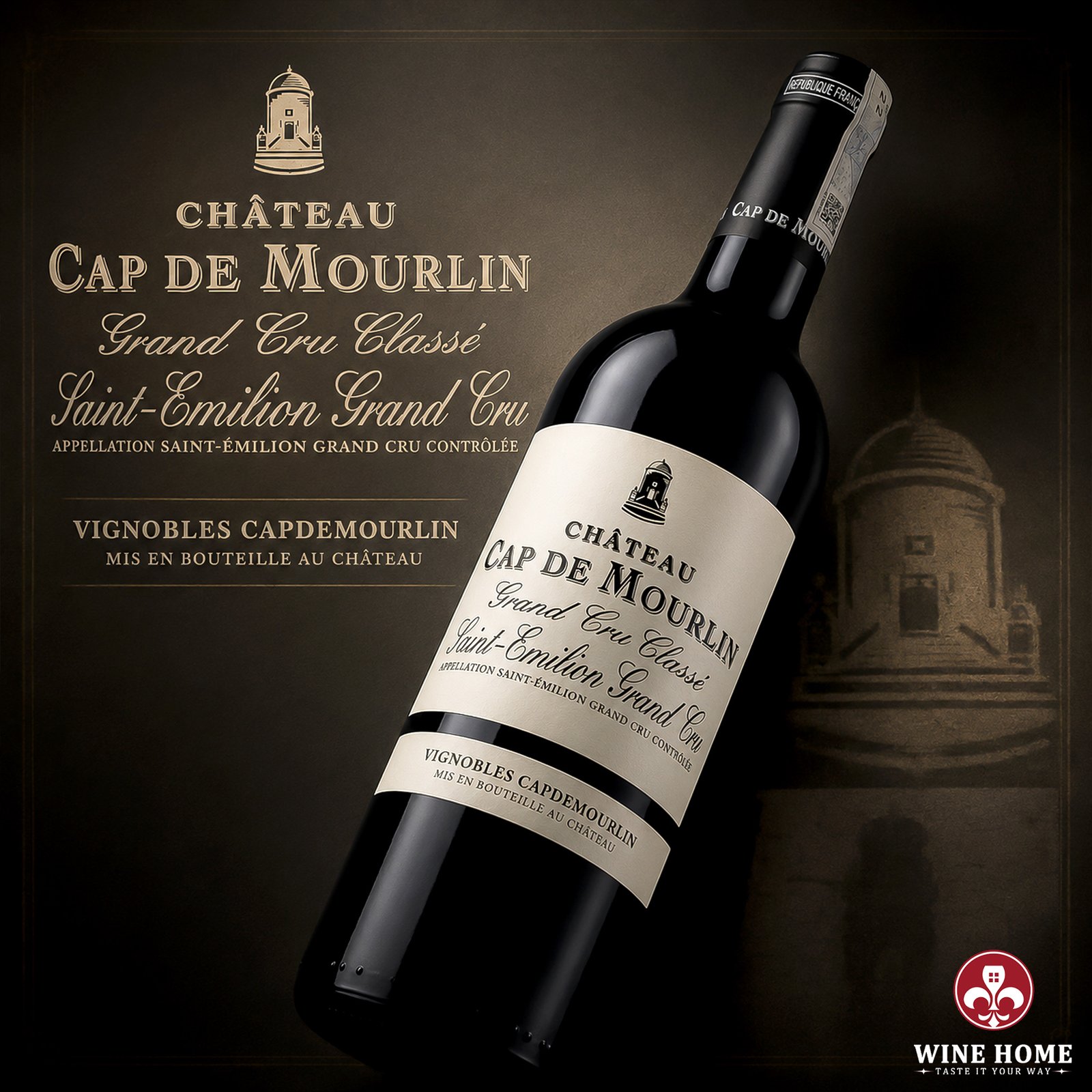 Rượu Vang Pháp Château Cap de Mourlin 2015 Grand Cru Classé Saint-Émilion | Rượu Vang Wine Home Château Cap de Mourlin 2015 Grand Cru Classé – Vẻ Đẹp Bordeaux Cổ Điển Từ Saint-Émilion