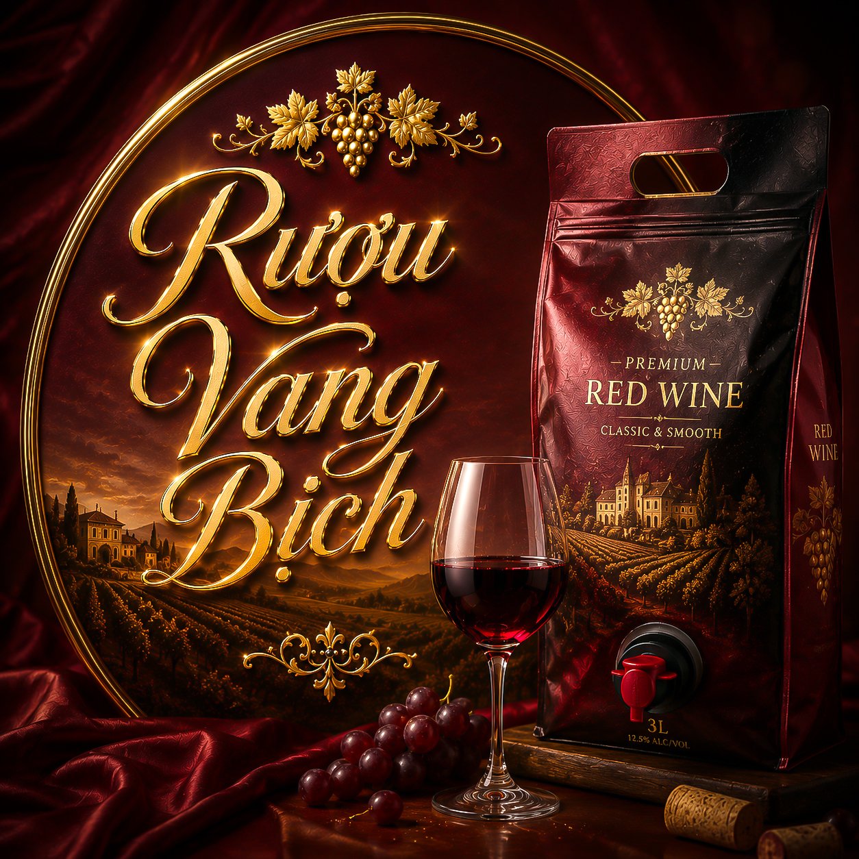 Rượu Vang Bịch Nhập Khẩu