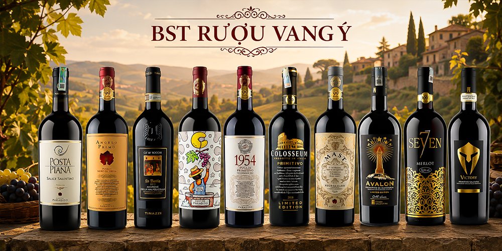 BST Rượu vang Ý nhập khẩu chính hãng