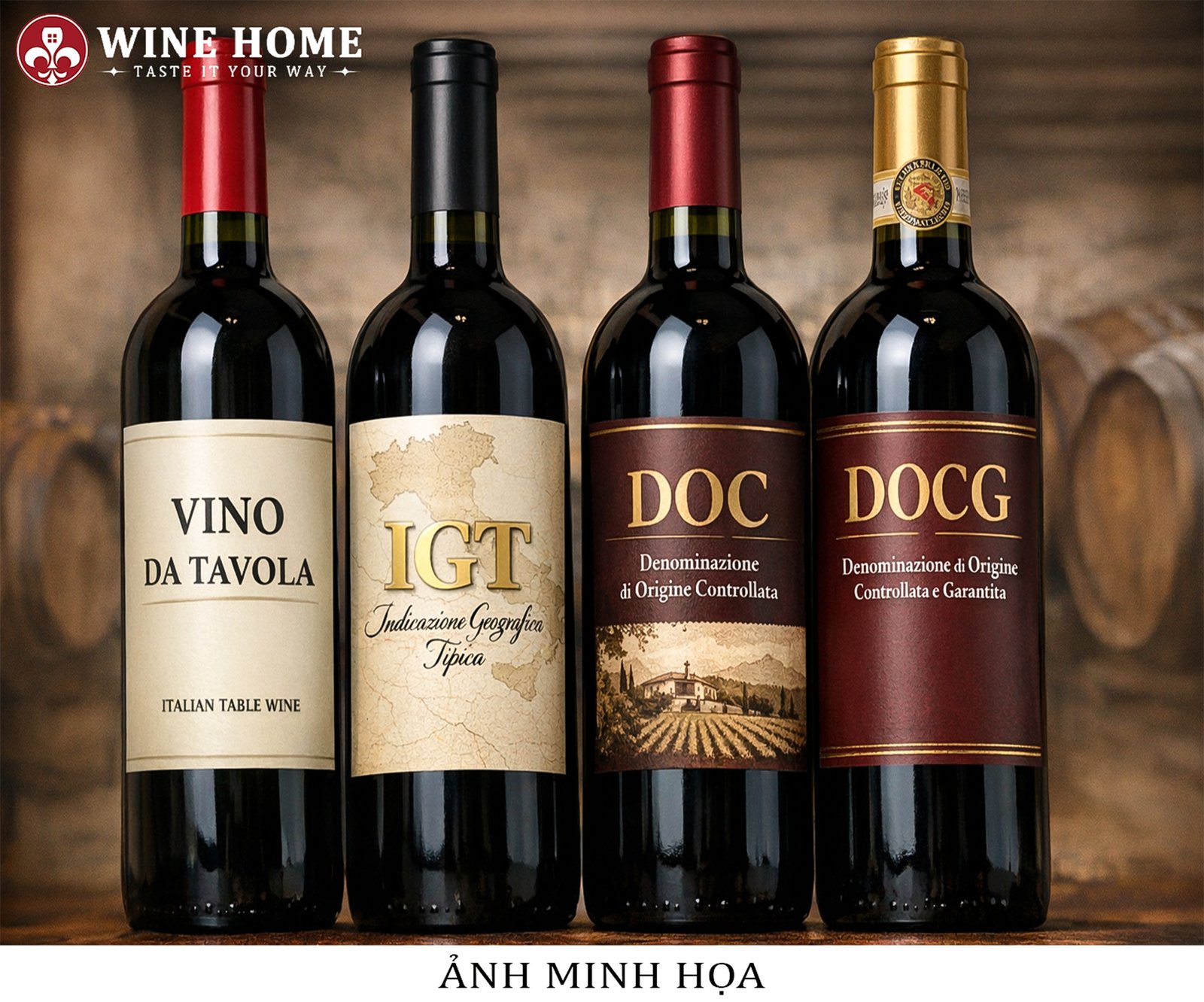 Phân hạng rượu vang Ý