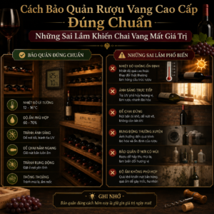 Cách Bảo Quản Rượu Vang Cao Cấp Đúng Chuẩn