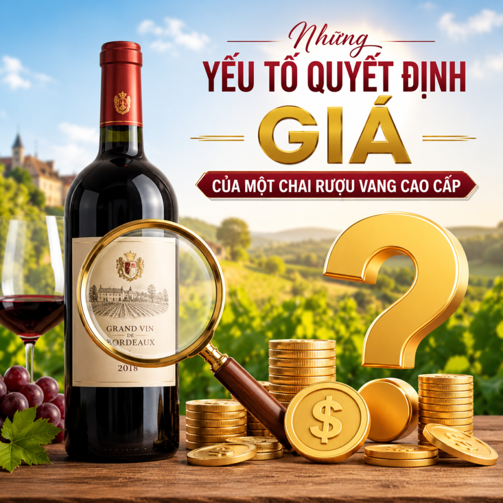 Những Yếu Tố Quyết Định Giá Của Rượu Vang Cao Cấp