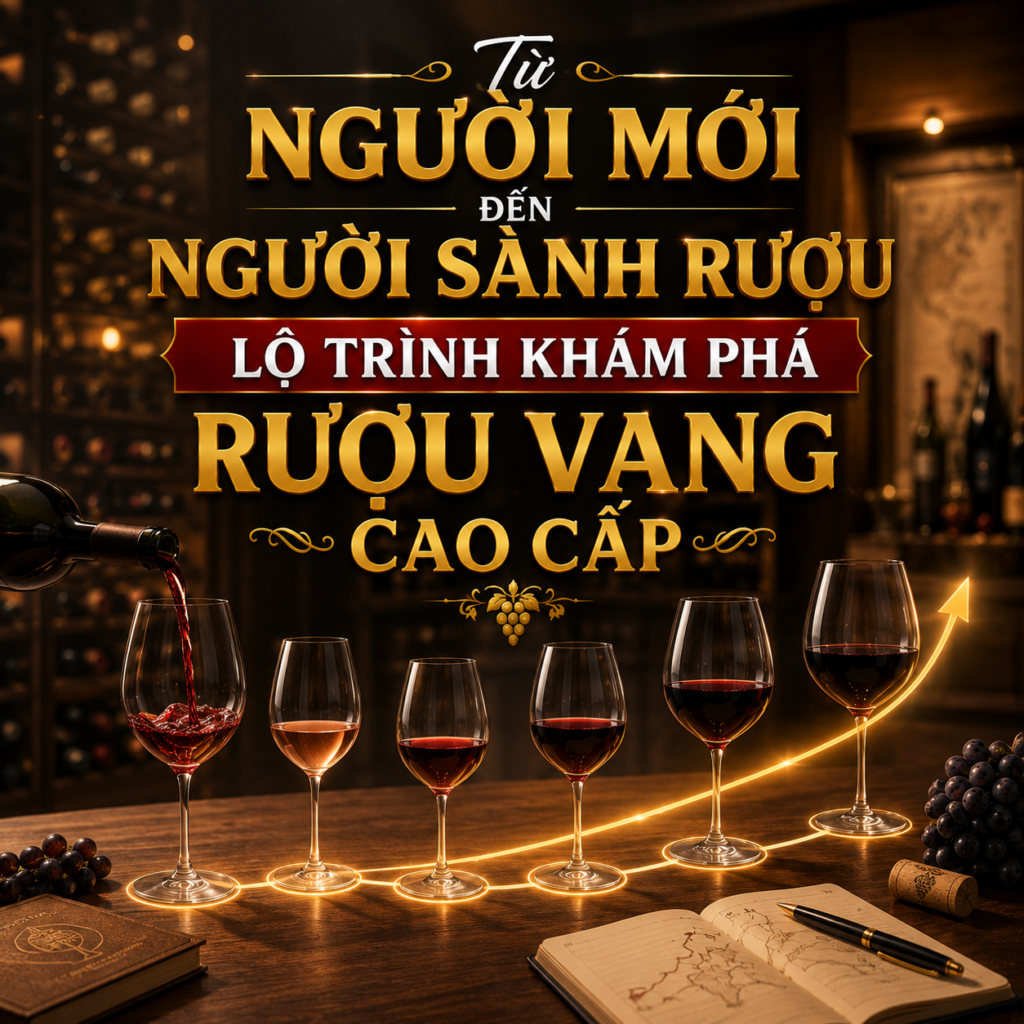 Lộ Trình Tìm Hiểu Về Rượu Vang Cao Cấp Từ Người Mới Đến Người Sành