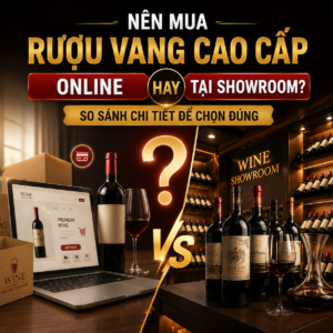 Nên Mua Rượu Vang Cao Cấp Online Hay Tại Showroom
