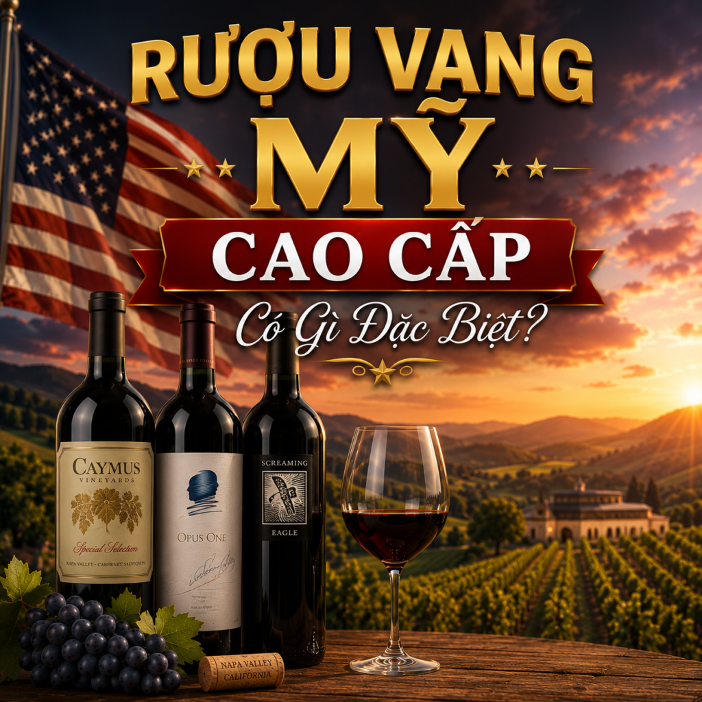 Rượu Vang Mỹ Cao Cấp Có Gì Đặc Biệt