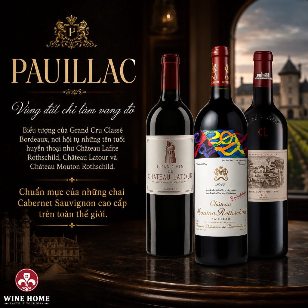 Pauillac – Nơi những chai vang đỏ huyền thoại của Bordeaux được sinh ra
